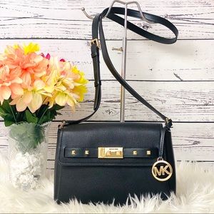 Michael Kors Addison Leather Messenger Bag